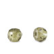 Cubic Zirconia beads Disc 2x3mm Olive green